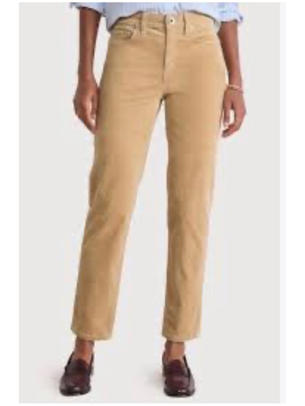 Vineyard Vines Women’s Sz 6 Tan Corduroy Jeans Stretch Cotton Slim Fit